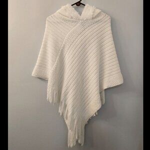 Pinklicious Shawl/Ponch - Soft w/faux fur lined hood - One Size Fits Most